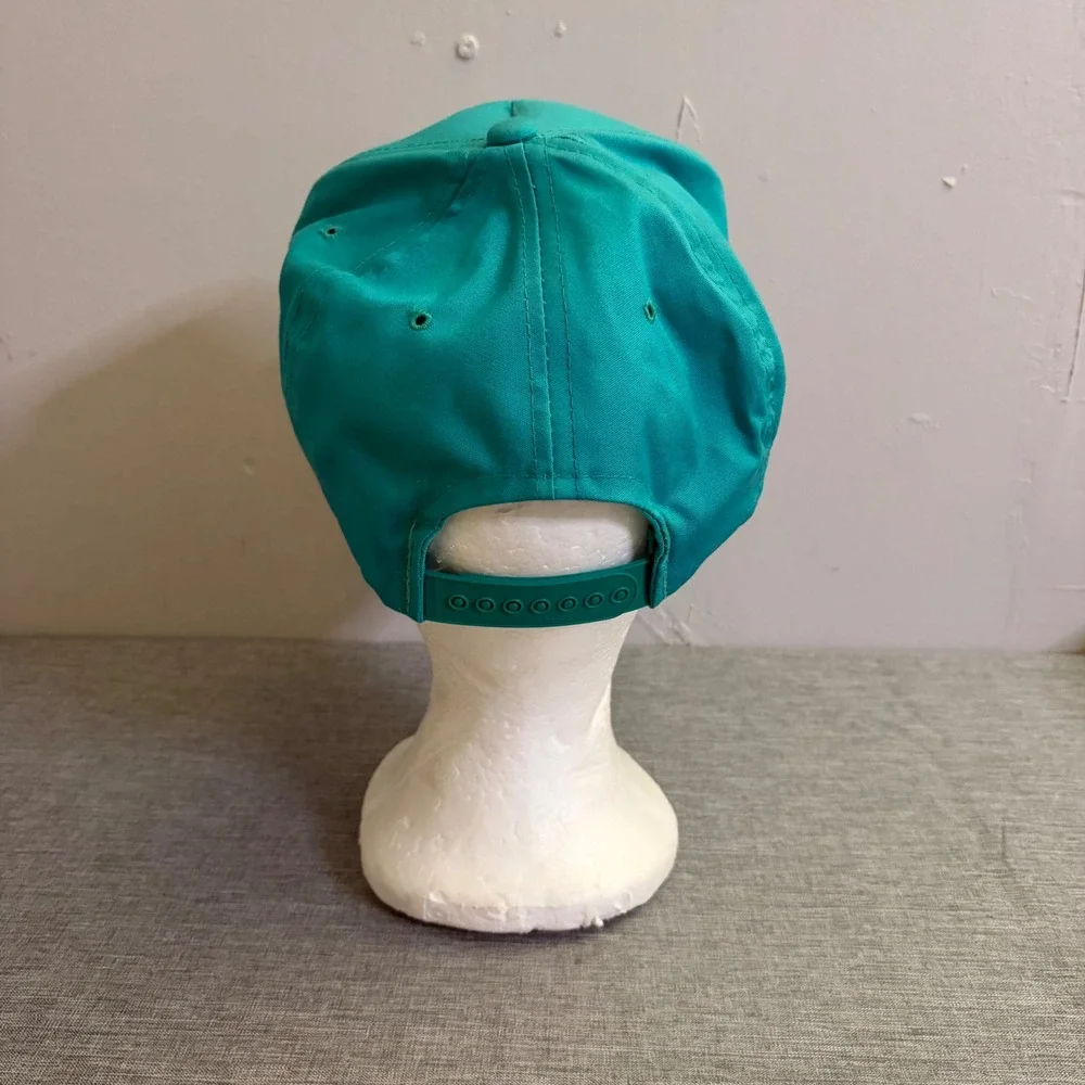 Yupoong Showcase Hat Mens OSFA Teal‎ Surge Zoner Vintage 90s Retro Snapback Rope